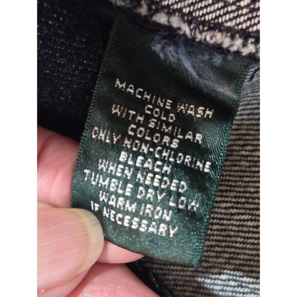 Lauren Jeans Co Ralph Lauren Petite PL Blue Denim Double Breasted Jacket Blazer - Picture 11 of 13